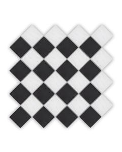 checkers Court 4.8平方英尺白色和黑色斜边