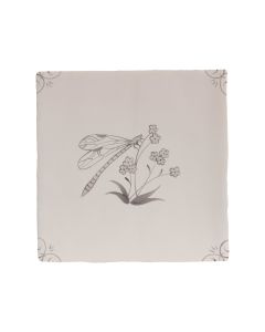 English Delft Charcoal Dragonfly